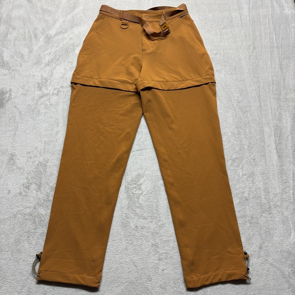 Backcountry Convertible Pants Shorts Womens  S Water Resistant Hiking Belt Brown